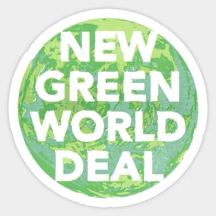 New Green World Deal - greener Sticker